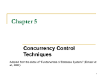 Chapter 5: Concurrency Control Techniques.