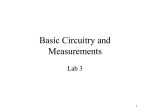 3. Basic Circuitry and Measurements