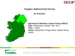 Teagasc: National Farm Survey An Overview Agricultural Statistics Liaison Group (ASLG) Date: