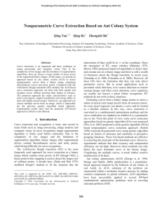 Nonparametric Curve Extraction Based on Ant Colony System Qing Tan Qing He