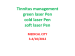 Lecture in the use of laser pen Tinnitus_Pen, True TBR Audiology