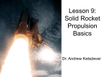 Lesson 9: Solid Rocket Propulsion Basics