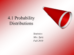 4.1 Probability Distributions