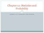 Chapter 12: Statistics and Probability