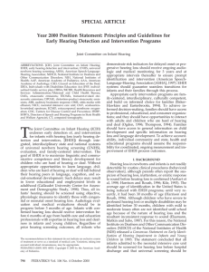 SPECIAL ARTICLE Year 2000 Position Statement: Principles and Guidelines for