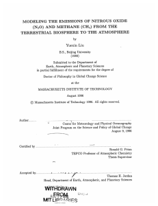 MODELING  THE  EMISSIONS  OF  NITROUS  OXIDE )  FROM  THE (N