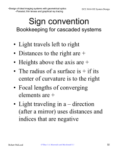 Sign convention