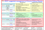 RCHT suggested management of Chronic Kidney Disease