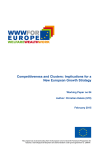 Competitiveness and Clusters: Implications for a New European Growth Strategy