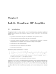 Lab 3 - Broadband RF Amplifier