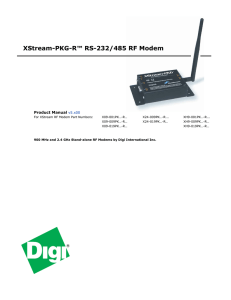 XStream PKG-R™ RS-232/485 RF Modem