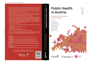 Public Health in Austria - WHO/Europe