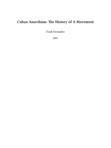 Cuban Anarchism: The History of A Movement