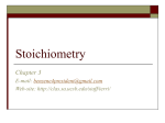 Stoichiometry