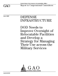 GAO DEFENSE INFRASTRUCTURE DOD Needs to