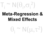 Mixed Models and Meta-Regression in Meta