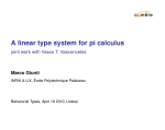 A linear type system for pi calculus