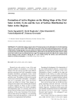 Formation of Active Regions on the Rising Slope of the 23rd Solar