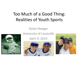 The Youth Sports Conundrum: Going from *Can we go and