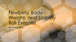 N S C A Ch 12 Flexibility, Body Weight, Balls NSCA Ch 12
