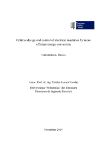 Optimal design and control of electrical machines for more efficient