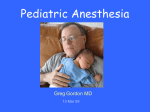 Pediatric Anesthesia