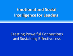 Emotional and Social Intelligence for Leaders