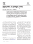 Sports-Related Cervical Spine Injuries: On-Field Assessment and Management