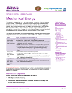 Mechanical Energy - Dickson Electric Systems