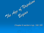 Chapter 6 Section 4: The Age of Napoleon Begins