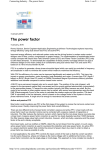 The power factor
