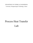 Process Heat Transfer Lab - University of Engineering and Technology