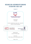 research on a regenerative braking system for a golf cart