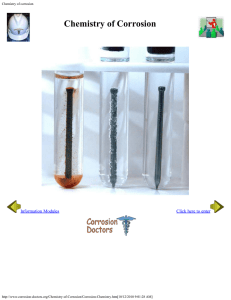 Chemistry Of corrosion