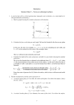 Hydraulics Solution Sheet 3 – Forces on submerged surfaces
