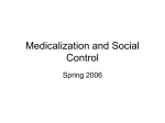 Medicalization and Social Control