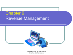 Chapter 6 – Yield Management