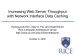 Increasing Web Server Throughput with Network Interface Data