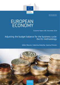 Adjusting the budget balance for the business cycle: the