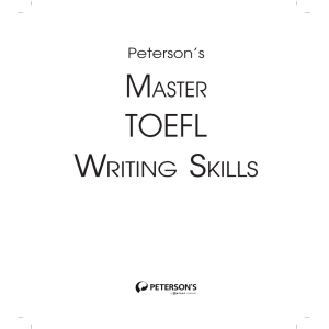 Master TOEFL Writing Skills