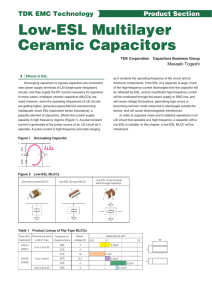 Low-ESL Multilayer Ceramic Capacitors