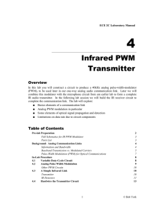 Infrared PWM Transmitter