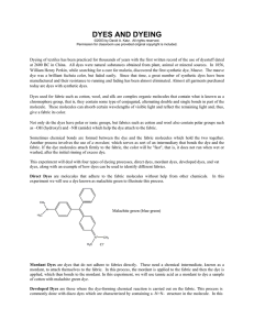 Dyes and dyeing