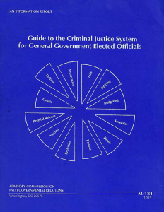 Guide to the criminal justice system for general government elected