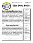 The Paw Print Fall Festival and Lantern Walk! Wilson Montessori