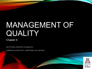 Quality Management - U