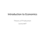 Production function
