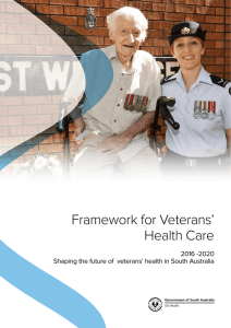Framework:Veteran`s Health Care Services 2016 – 2020