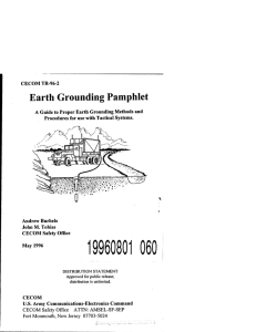 Earth Grounding Pamphlet - Defense Technical Information Center