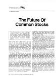 The Future Of Common Stocks
